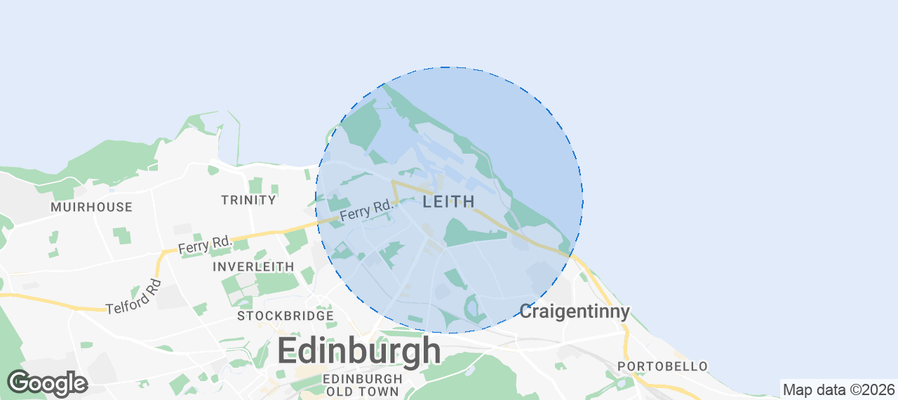 Leith Airbnb map